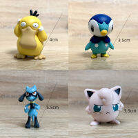 โปเกมอนรูปเก็บ Lucario รุ่น Jigglypuff Mew พีวีซีรูป B Ulbasaur Pikachu ของเล่นของขวัญตกแต่งโต๊ะอัตโนมัติอะนิเมะ