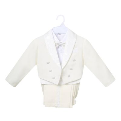 Hot Sale Little Boy Tuxedo/Wedding Party baby Boy Suit/Gentleman Bowtie Baby Boys 5-piece Suit Set 3467