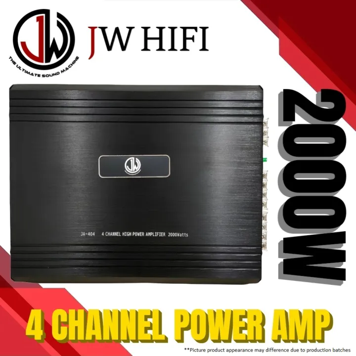 JW HIFI 4 Channel Amplifier Car / Power Amp Kereta / Amplifier Car