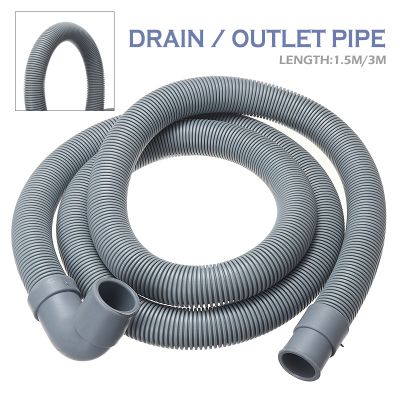 【LZ】tc015mtnw727 1/1.5/3/4m Plastic Washing Machine Drain Waste Hose Sink Dishwasher Drain Hose Extension Pipes Set