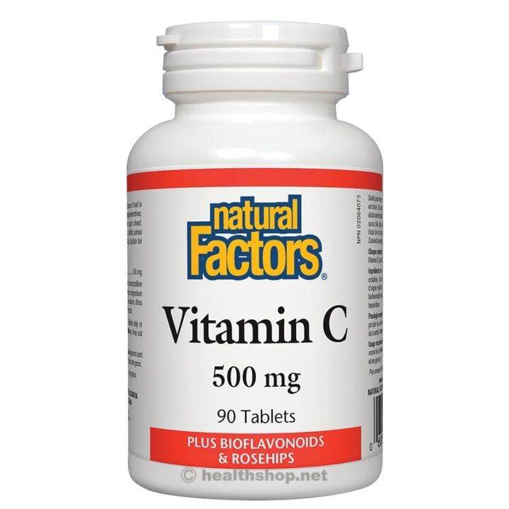 Natural Factors Vitamin C 500mg 90 Tablets Plus Bioflavonoids