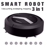 ROB หุ่นยนต์ดูดฝุ่น SMART ROBOT 3 in 1  อัตโนมัติ ดูด กวาด ซับน้ำ หุ่นยนต์ถูพื้น เครื่องดูดฝุ่นอัตโนมัติ เครื่องดูดฝุ่นอัฉริยะ