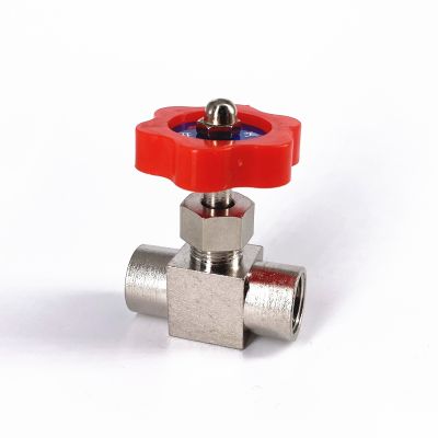 ☽☜ 1/8 quot; 1/4 quot; BSP Female Thread Brass 2 Way Needle Valve Switch Flow Regulating Valve