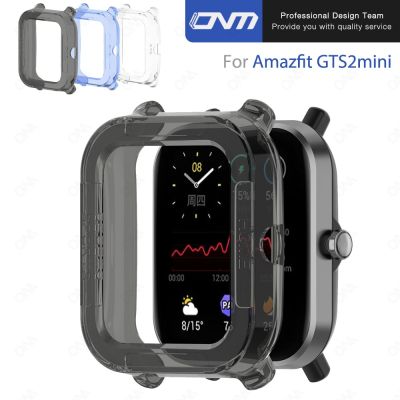 TPU Protective Case For Amazfit GTS 2 mini Smart Watch Clear Colorful Half-pack Hollow Soft Shell Anti-drop Protector Cover Cases Cases