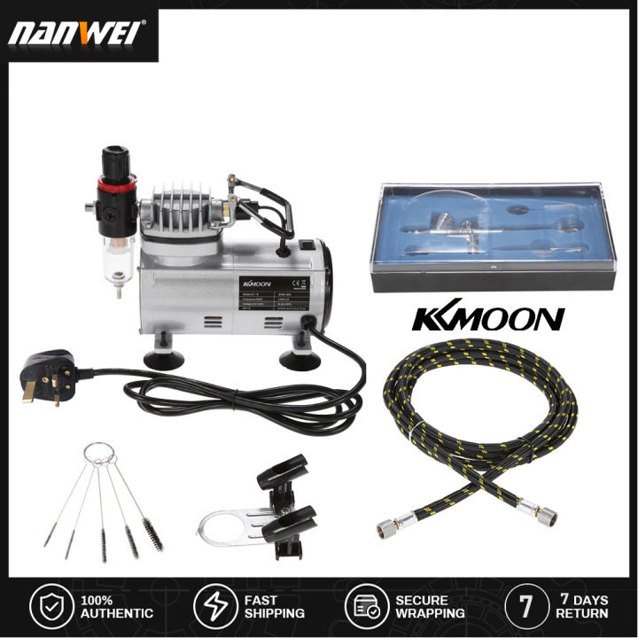 KKmoon Brand New Professional 3 Airbrush Kit With Air Compressor