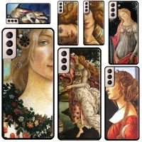 ❀ Sandro botticelli Renaissance painting Case For Samsung Galaxy S21 Ultra S20 FE S9 S10 Plus Note 10 Note 20 S22 Ultra Back Cover
