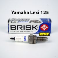 หัวเทียน BRISK X-Line 4 เขี้ยว แกนเงิน Yamaha Lexi 125 Spark Plug (8X21ROA) รองรับทุกน้ำมัน Made in EU