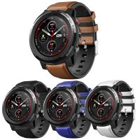 22MM skóra silikonowy pasek do wymiany dla Huami Amazfit Stratos 3 dla Xiaomi Huami Amazfit Stratos 3 akcesoria do smartwatcha