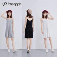 เดรสใส่อยู่บ้าน ชุดซับในแบบยาว เสื้อสายเดี่ยวแบบยาว  Cami/Slip Dresses QZ102