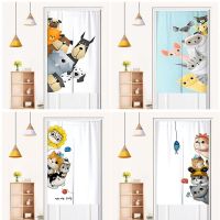 【HOT】☸☊ Cartoon Animals Door Curtain Partition Curtains Doorway Bedroom Half Entrance Hanging