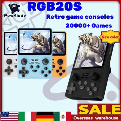 【YP】 POWKIDDY RGB20S Handheld Game 3.5-Inch 4:3 Card Console System RK3326 Built-in 53000 Games