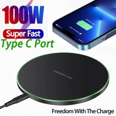 100 WWireless Charger Pad for iPhone 14 13 12 11Pro Max Airpods Fast Wireless Charging for Samsung S22 S21 S20 Xiaomi 12 Poco F5