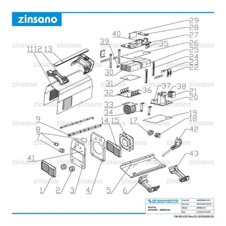 zinsano-ตู้เชื่อม-เครื่องเชื่อมไฟฟ้า-160-แอมป์-รุ่น-zmma160-220v-สินค้ารับประกัน-2-ปี