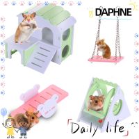 【Moon night 】Daphne Diy บ้านหนูแฮมสเตอร์ของเล่นไม้สําหรับสัตว์เลี้ยงแฮมสเตอร์ขนาดเล็ก