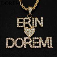 ๑  DOREMI 9MM Name Necklace Rope Chain Buckle Fashion Custom Jewelry