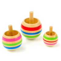 3Pcs ไม้พลิกด้านบน Tippie Top Spinnig Top ของเล่นมายากล Kids Toys เด็กของขวัญ