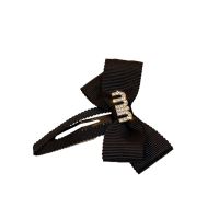 [COD] Korean diamond-encrusted letter bowknot hairpin autumn and winter fashion side clip new high-end hair accessoriesTH