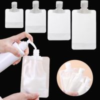 TEX5pcs Portable Lotion Dispenser Travel Liquid Cosmetic Shampoo Storage Container Mini Transparent Refillable Stand Up Sealed Bags