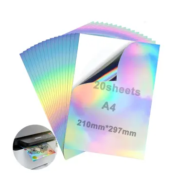 10 Sheets Transparent Printable Vinyl Sticker Paper A4 Glossy
