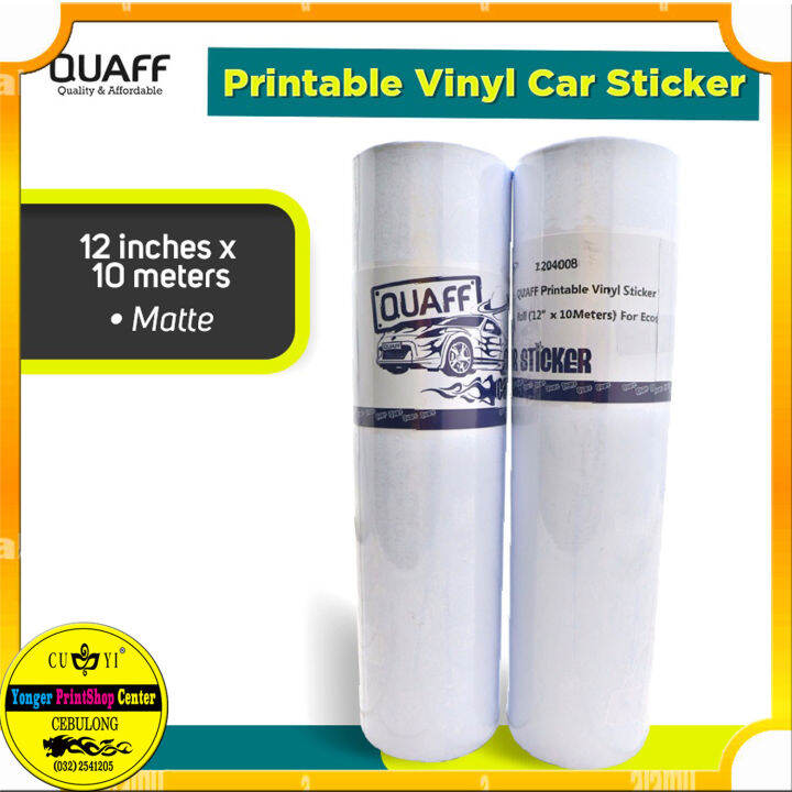 1 ROLL PRINTABLE ECO SOLVENT CAR STICKER 12 INCHES X 10 METERS | Lazada PH