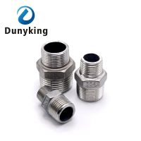 DN8 DN10 DN15 DN20 DN25 DN32 DN40 Male Thread Hex Nipple Union 304 Stainless Steel Pipe Fitting Connector Coupler water oil air