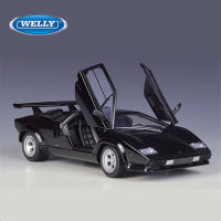 Welly1:24 Lamborghini Countach LP5000s ล้อแม็กรถสปอร์ตรุ่น D Iecast โลหะรถแข่งรุ่นจำลองคอลเลกชันเด็กของเล่นของขวัญ