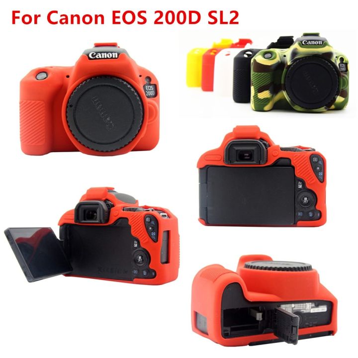 ฝาครอบผิวกล่องซิลิโคนกระเป๋ากล้อง-dslr-สำหรับ-canon-eos-r-6d-7d-5d-mark-ii-iii-200d-iv-80d-750d-4000d-7d2-5d4-sl2-t100-7dii-t7i