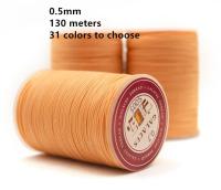 【YD】 quality 0.5mm leather round waxed thread polyester wax 130m long