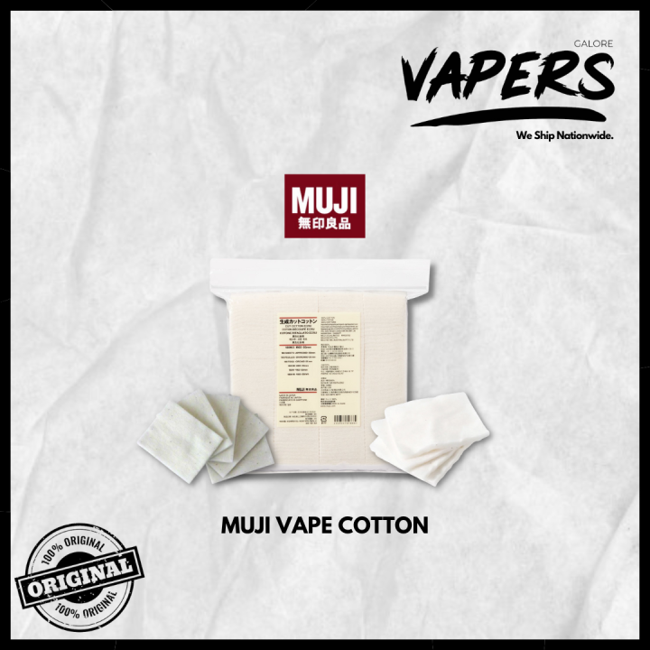 [AUTHENTIC] MUJI Cotton Vaping Pads Organic REPACKED! for Vape Atomizer Cotton RDA RDTA RBA E