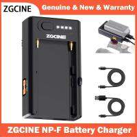 ZGCINE NP-F ที่ชาร์จแบตเตอรี่แบตเตอรี่ NP-F Sony พร้อมอินพุต Type-C เอาต์พุต D-Tap Type-C เอาต์พุต USB-A มัลติฟังก์ชั่น1/4สกรู