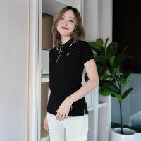 POLOLAND เสื้อโปโลหญิง สไตล์มินิมอล รุ่น Kgirl - สีดำ (+2 สี)