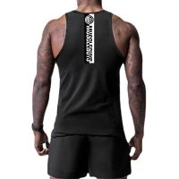 Summer Moisture Wicking Cool Feeling Gym Fitness Slim Fit Tank Tops Men Casual Outdoor Breathable Quick Dry Sleeveless T-Shirt