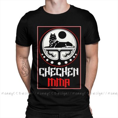 Chechnya Chechen T-Shirt Men Top Quality 100% Cotton Short Summer Sleeve Chechen Mma Chechnya Fight Casual Shirt Loose