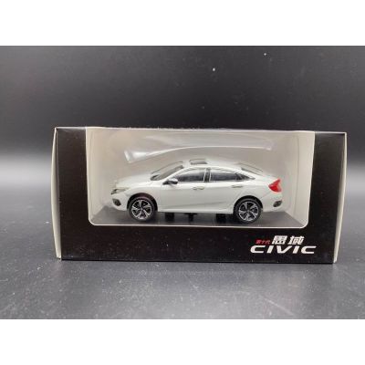 Diecast Alloy 1/43 Dongfeng Honda Civic 2016 White Adult Classic Collection Static Display Souvenir Gift Boy Toy