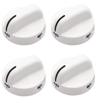 4X WP8273104 Control Knob Replacement Compatible with Stove/ Range 8273104 PS393679 8273112 WP8273104VP 8273284