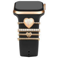 ตกแต่งสำหรับ Apple Watch band 8 7 6 3 SE เครื่องประดับเพชร Charms อุปกรณ์เสริม Samsung/Huawei สายนาฬิกา 20/ 22 มม.นาฬิกาสร้อยข้อมือ-Yeors