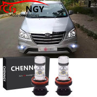 สำหรับ Toyota INNOVA ปี2012-2013-6000K สีขาว9-32V โปรเจคเตอร์ LED ด้านหน้าหมอกโคมไฟหลอดไฟชุด (1คู่)