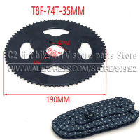 47cc 49cc T8F chain 136 Links and 38 54 74 teeth Chain plate sprocket for mini moto a quad 2 stroke engine parts accessories