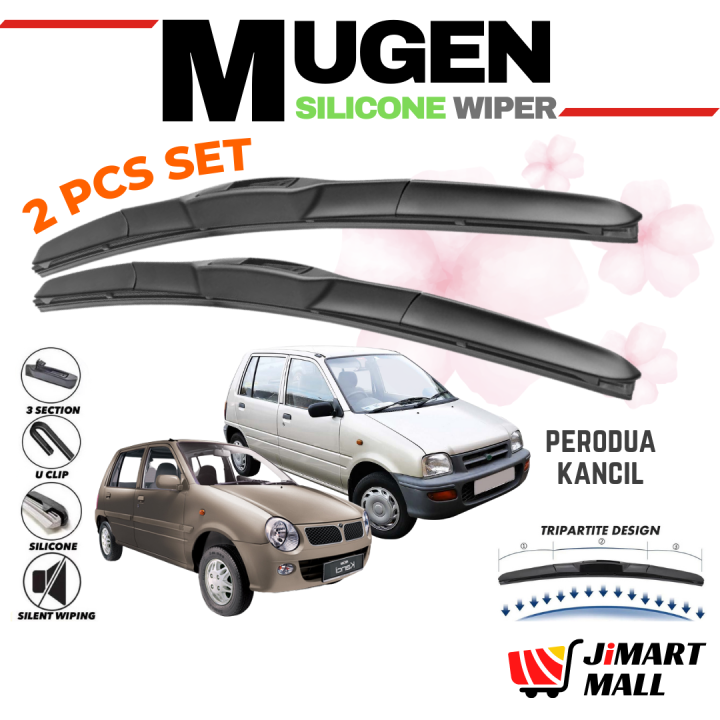 PERODUA KANCIL JAPAN MUGEN SILICONE WIPER Front Windshield Windscreen