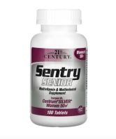 [ วิตามินรวม ผู้หญิงวัย 50+ ] 21st Century, Sentry Senior, Multivitamin &amp; Multimineral Supplement x 100 เม็ด