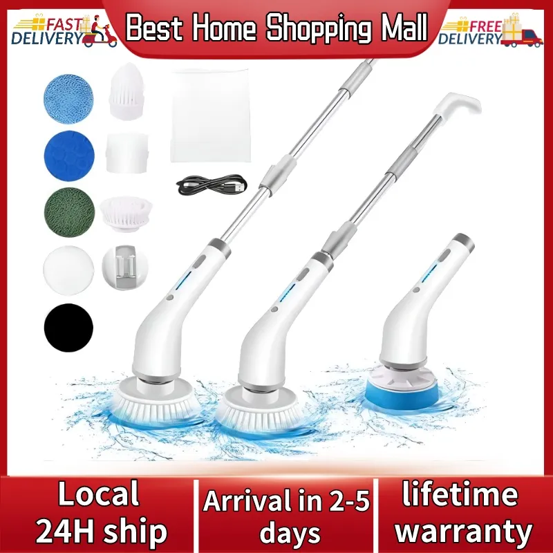 8-in-1 Multifunctional Electric Cleaning Brush USB Charging