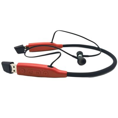 Neckband Wireless card reader earphones Bluetooth sport earbuds mp3 player headset sweat resistance headphones for study
