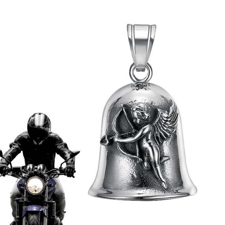 guardian-bell-motorcycle-guardian-biker-bell-สแตนเลสสตีล-bike-ring-ชายขี่จักรยานสามีของขวัญรถจักรยานยนต์-เสน่ห์-โชคดีและฉลาด