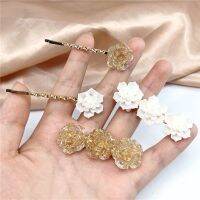 #New Arrival# Fashion Plastic Transparent White Rose Hairpin for Women