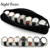 Lightweight Watch Organizer Soft Velvet Bracelet Jewelry Storage Case Bag Watch Roll Portable Travel Watches pillow Holder Pouch