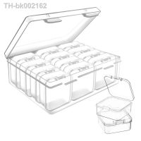 ✟┅ 13pcs/set Plastic Transparent Box Jewelry Storage Box DIY Accessories Small Parts Storage Box Flip Cover Box Container Box