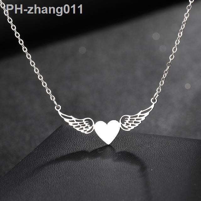 stainless-steel-necklaces-love-heart-angel-wings-sweet-fashion-pendants-chain-choker-necklace-for-women-jewelry-party-girl-gifts