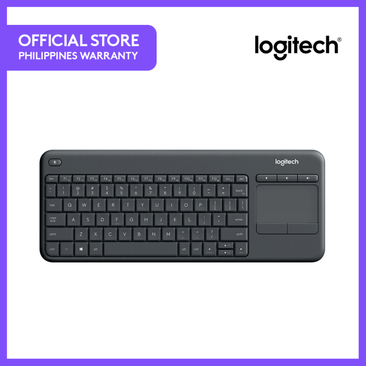 Logitech K400 Plus Wireless Livingroom Keyboard for Home Theatre Connected to TV, Customizable Multi-Media Keys, Android, Laptop/Tablet | Lazada PH