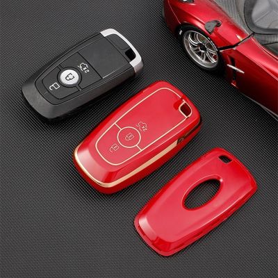 dfthrghd TPU Car Key Case Full Cover holder For Ford Fusion Mustang Explorer F150 F250 F350 EcoSport Edge S-MAX Ranger Lincoln Mondeo
