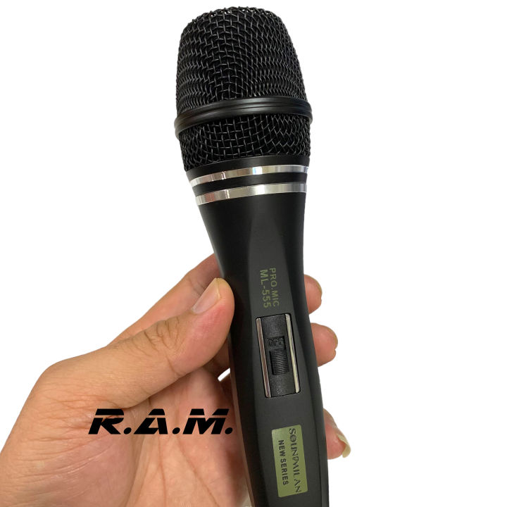 microphoneไมค์-ไมค์โครโฟน-ไมค์ร้องเพลง-ไมค์พูด-แบรนด์-ซาวด์มิลานml5555